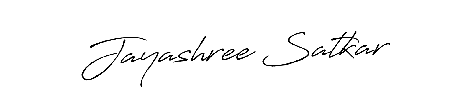 Once you've used our free online signature maker to create your best signature Antro_Vectra_Bolder style, it's time to enjoy all of the benefits that Jayashree Satkar name signing documents. Jayashree Satkar signature style 7 images and pictures png