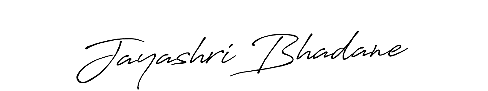 Antro_Vectra_Bolder is a professional signature style that is perfect for those who want to add a touch of class to their signature. It is also a great choice for those who want to make their signature more unique. Get Jayashri Bhadane name to fancy signature for free. Jayashri Bhadane signature style 7 images and pictures png