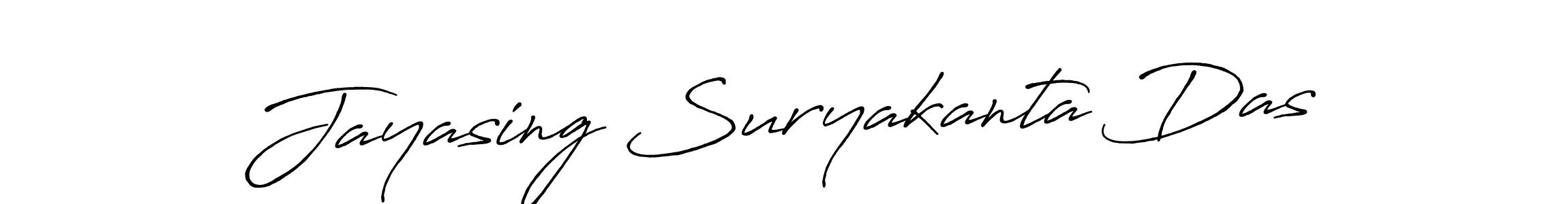 Create a beautiful signature design for name Jayasing Suryakanta Das. With this signature (Antro_Vectra_Bolder) fonts, you can make a handwritten signature for free. Jayasing Suryakanta Das signature style 7 images and pictures png