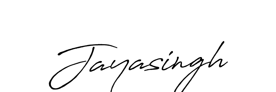 Design your own signature with our free online signature maker. With this signature software, you can create a handwritten (Antro_Vectra_Bolder) signature for name Jayasingh. Jayasingh signature style 7 images and pictures png