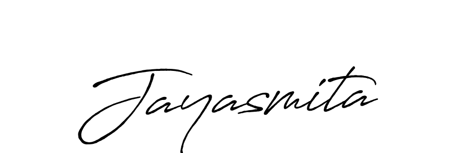 Use a signature maker to create a handwritten signature online. With this signature software, you can design (Antro_Vectra_Bolder) your own signature for name Jayasmita. Jayasmita signature style 7 images and pictures png