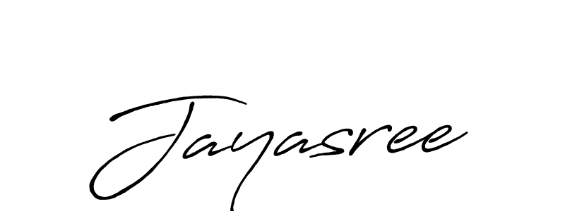 Make a beautiful signature design for name Jayasree. With this signature (Antro_Vectra_Bolder) style, you can create a handwritten signature for free. Jayasree signature style 7 images and pictures png