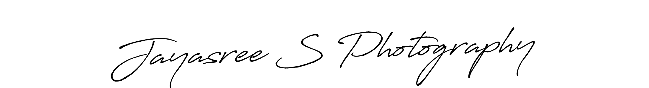 How to make Jayasree S Photography name signature. Use Antro_Vectra_Bolder style for creating short signs online. This is the latest handwritten sign. Jayasree S Photography signature style 7 images and pictures png