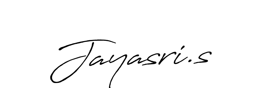 Jayasri.s stylish signature style. Best Handwritten Sign (Antro_Vectra_Bolder) for my name. Handwritten Signature Collection Ideas for my name Jayasri.s. Jayasri.s signature style 7 images and pictures png