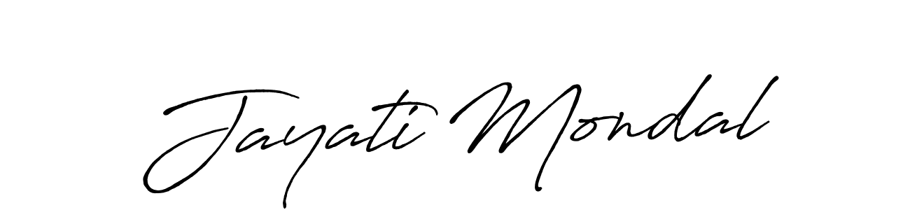Antro_Vectra_Bolder is a professional signature style that is perfect for those who want to add a touch of class to their signature. It is also a great choice for those who want to make their signature more unique. Get Jayati Mondal name to fancy signature for free. Jayati Mondal signature style 7 images and pictures png