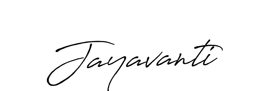 Jayavanti stylish signature style. Best Handwritten Sign (Antro_Vectra_Bolder) for my name. Handwritten Signature Collection Ideas for my name Jayavanti. Jayavanti signature style 7 images and pictures png