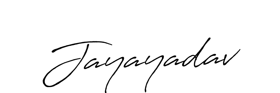Use a signature maker to create a handwritten signature online. With this signature software, you can design (Antro_Vectra_Bolder) your own signature for name Jayayadav. Jayayadav signature style 7 images and pictures png