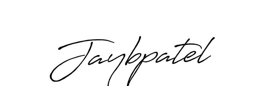 How to make Jaybpatel name signature. Use Antro_Vectra_Bolder style for creating short signs online. This is the latest handwritten sign. Jaybpatel signature style 7 images and pictures png