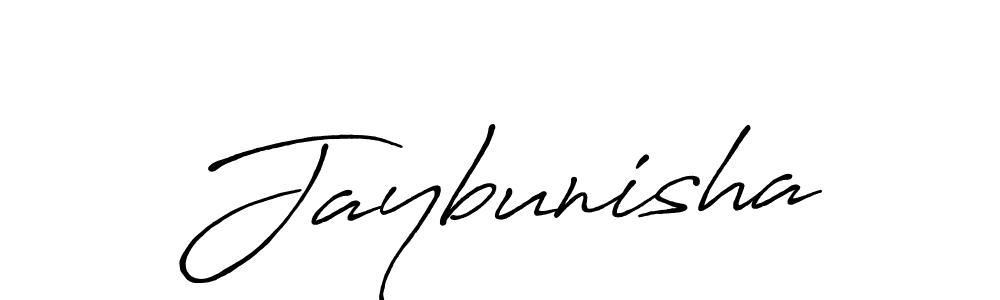 You should practise on your own different ways (Antro_Vectra_Bolder) to write your name (Jaybunisha) in signature. don't let someone else do it for you. Jaybunisha signature style 7 images and pictures png