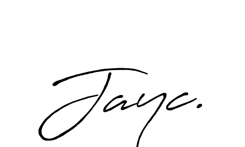 Make a beautiful signature design for name Jayc.. With this signature (Antro_Vectra_Bolder) style, you can create a handwritten signature for free. Jayc. signature style 7 images and pictures png