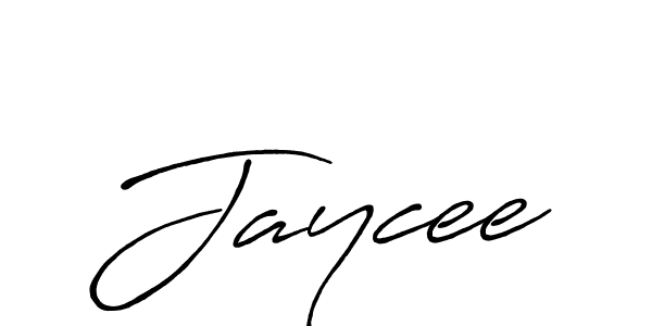 Also we have Jaycee name is the best signature style. Create professional handwritten signature collection using Antro_Vectra_Bolder autograph style. Jaycee signature style 7 images and pictures png