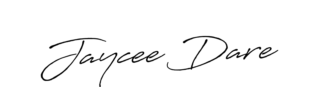 The best way (Antro_Vectra_Bolder) to make a short signature is to pick only two or three words in your name. The name Jaycee Dare include a total of six letters. For converting this name. Jaycee Dare signature style 7 images and pictures png