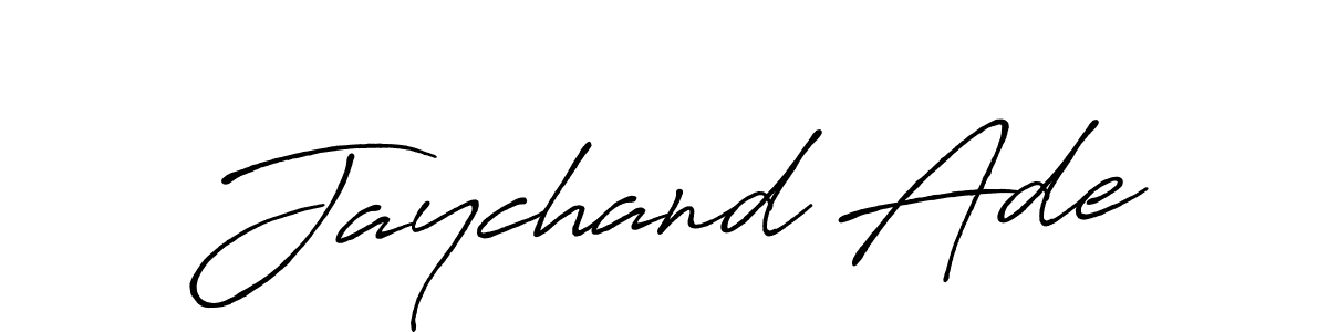 Antro_Vectra_Bolder is a professional signature style that is perfect for those who want to add a touch of class to their signature. It is also a great choice for those who want to make their signature more unique. Get Jaychand Ade name to fancy signature for free. Jaychand Ade signature style 7 images and pictures png