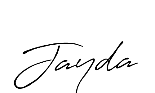 Jayda stylish signature style. Best Handwritten Sign (Antro_Vectra_Bolder) for my name. Handwritten Signature Collection Ideas for my name Jayda. Jayda signature style 7 images and pictures png