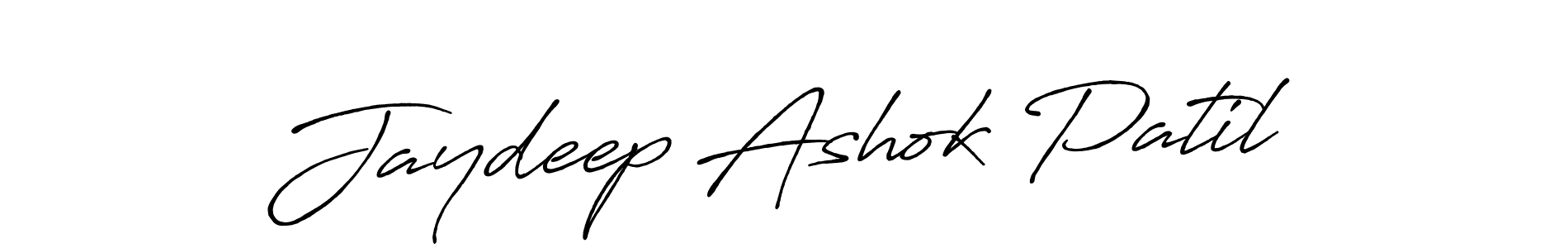 Make a beautiful signature design for name Jaydeep Ashok Patil. With this signature (Antro_Vectra_Bolder) style, you can create a handwritten signature for free. Jaydeep Ashok Patil signature style 7 images and pictures png