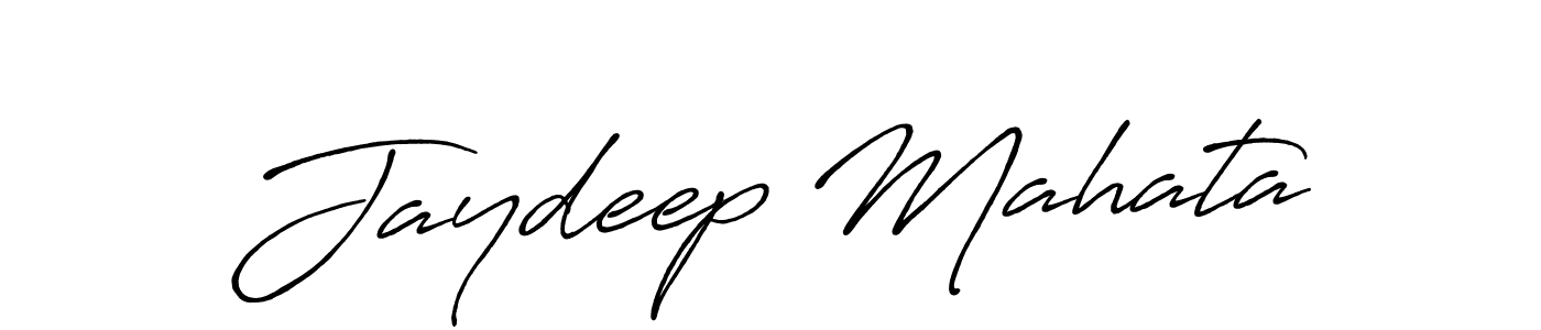 How to make Jaydeep Mahata name signature. Use Antro_Vectra_Bolder style for creating short signs online. This is the latest handwritten sign. Jaydeep Mahata signature style 7 images and pictures png