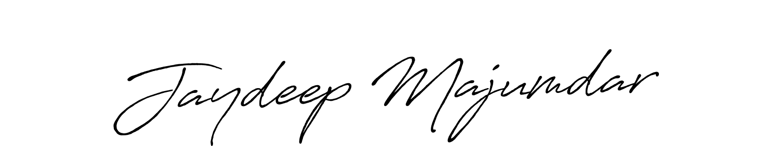 Create a beautiful signature design for name Jaydeep Majumdar. With this signature (Antro_Vectra_Bolder) fonts, you can make a handwritten signature for free. Jaydeep Majumdar signature style 7 images and pictures png