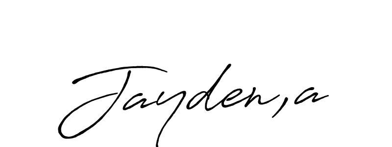 Also You can easily find your signature by using the search form. We will create Jayden,a name handwritten signature images for you free of cost using Antro_Vectra_Bolder sign style. Jayden,a signature style 7 images and pictures png