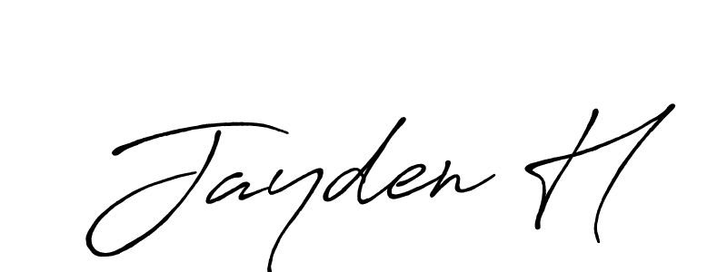 if you are searching for the best signature style for your name Jayden H. so please give up your signature search. here we have designed multiple signature styles  using Antro_Vectra_Bolder. Jayden H signature style 7 images and pictures png