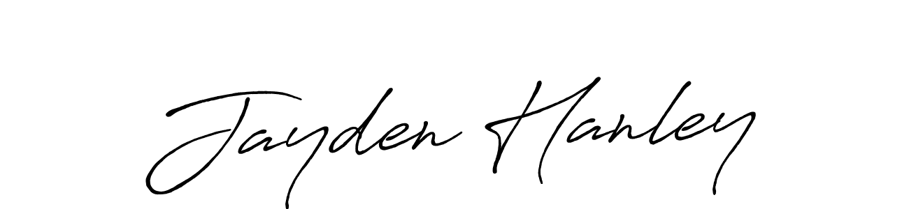 How to make Jayden Hanley name signature. Use Antro_Vectra_Bolder style for creating short signs online. This is the latest handwritten sign. Jayden Hanley signature style 7 images and pictures png