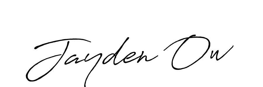 Create a beautiful signature design for name Jayden Ow. With this signature (Antro_Vectra_Bolder) fonts, you can make a handwritten signature for free. Jayden Ow signature style 7 images and pictures png