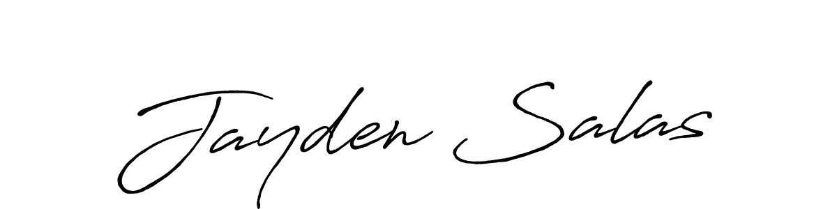 Create a beautiful signature design for name Jayden Salas. With this signature (Antro_Vectra_Bolder) fonts, you can make a handwritten signature for free. Jayden Salas signature style 7 images and pictures png