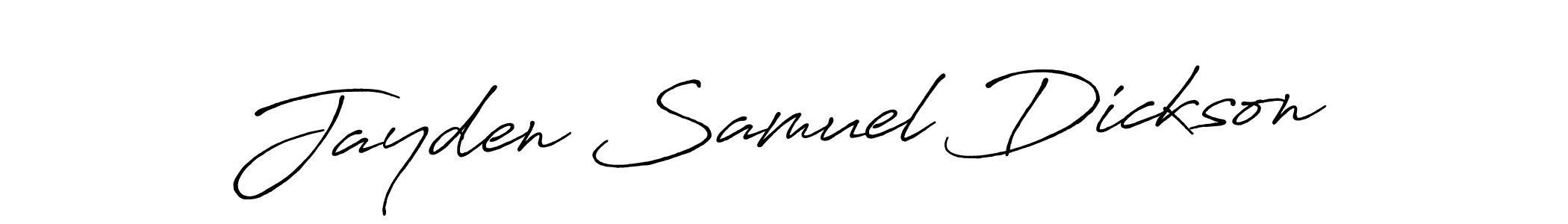 Design your own signature with our free online signature maker. With this signature software, you can create a handwritten (Antro_Vectra_Bolder) signature for name Jayden Samuel Dickson. Jayden Samuel Dickson signature style 7 images and pictures png