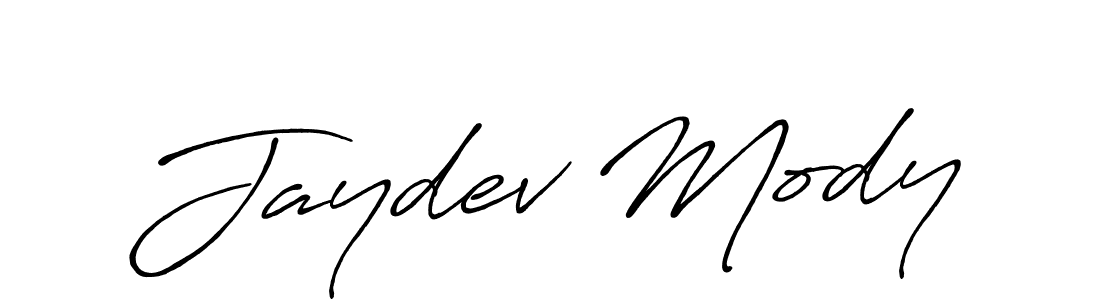 How to make Jaydev Mody name signature. Use Antro_Vectra_Bolder style for creating short signs online. This is the latest handwritten sign. Jaydev Mody signature style 7 images and pictures png
