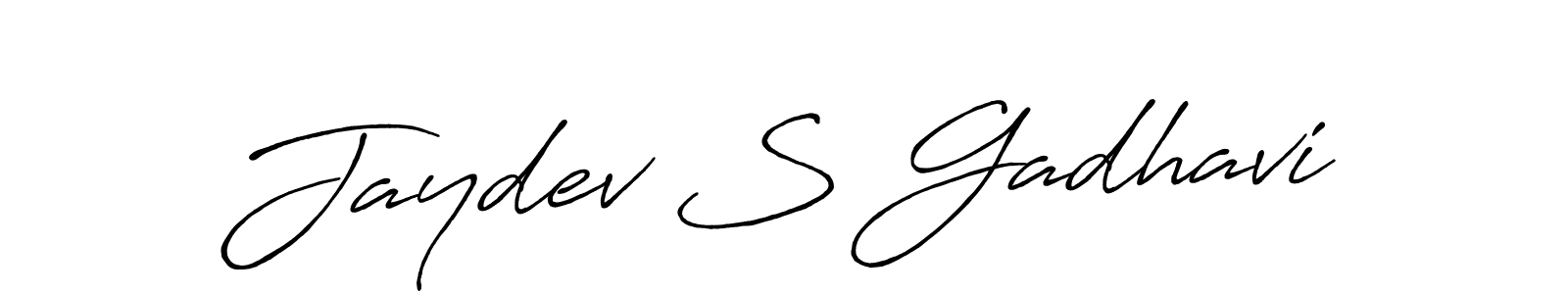 if you are searching for the best signature style for your name Jaydev S Gadhavi. so please give up your signature search. here we have designed multiple signature styles  using Antro_Vectra_Bolder. Jaydev S Gadhavi signature style 7 images and pictures png