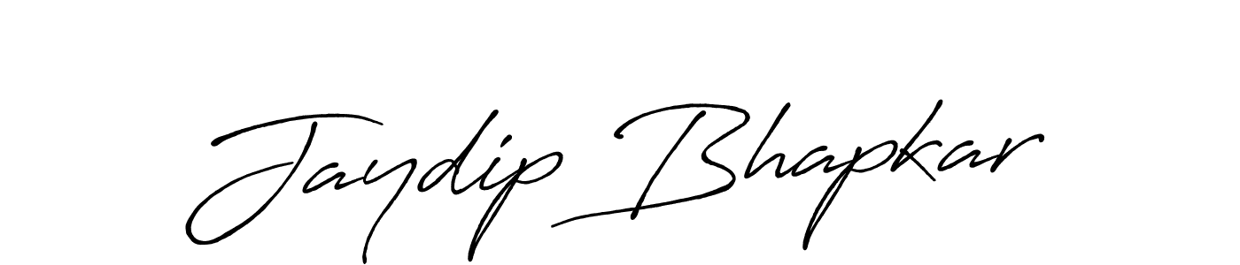 How to make Jaydip Bhapkar name signature. Use Antro_Vectra_Bolder style for creating short signs online. This is the latest handwritten sign. Jaydip Bhapkar signature style 7 images and pictures png