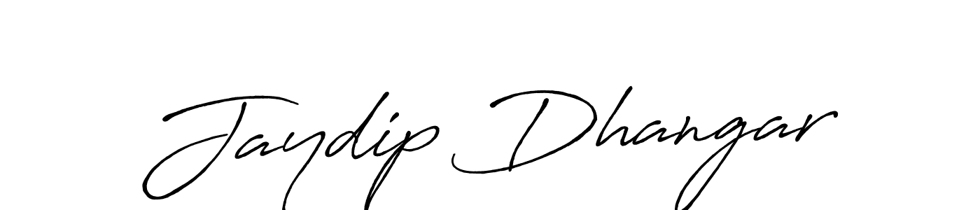 Jaydip Dhangar stylish signature style. Best Handwritten Sign (Antro_Vectra_Bolder) for my name. Handwritten Signature Collection Ideas for my name Jaydip Dhangar. Jaydip Dhangar signature style 7 images and pictures png