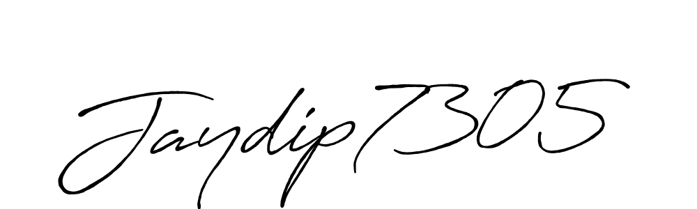 Also You can easily find your signature by using the search form. We will create Jaydip7305 name handwritten signature images for you free of cost using Antro_Vectra_Bolder sign style. Jaydip7305 signature style 7 images and pictures png