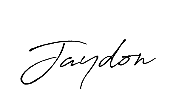 Create a beautiful signature design for name Jaydon. With this signature (Antro_Vectra_Bolder) fonts, you can make a handwritten signature for free. Jaydon signature style 7 images and pictures png