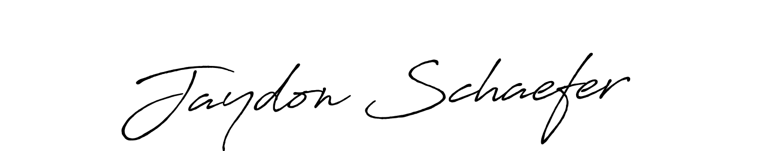 Create a beautiful signature design for name Jaydon Schaefer. With this signature (Antro_Vectra_Bolder) fonts, you can make a handwritten signature for free. Jaydon Schaefer signature style 7 images and pictures png