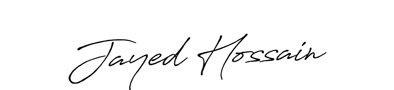 How to make Jayed Hossain name signature. Use Antro_Vectra_Bolder style for creating short signs online. This is the latest handwritten sign. Jayed Hossain signature style 7 images and pictures png