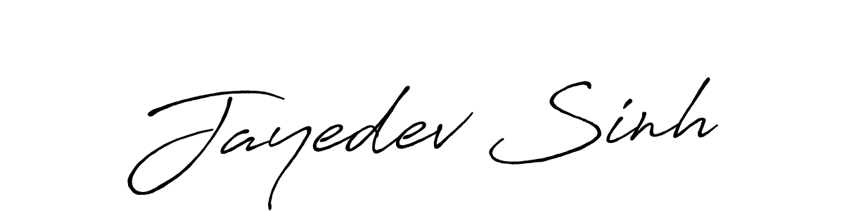 Create a beautiful signature design for name Jayedev Sinh. With this signature (Antro_Vectra_Bolder) fonts, you can make a handwritten signature for free. Jayedev Sinh signature style 7 images and pictures png