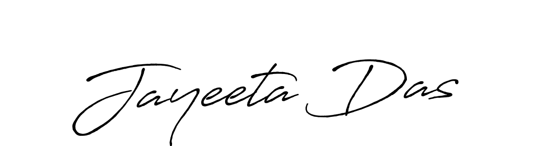 How to make Jayeeta Das name signature. Use Antro_Vectra_Bolder style for creating short signs online. This is the latest handwritten sign. Jayeeta Das signature style 7 images and pictures png