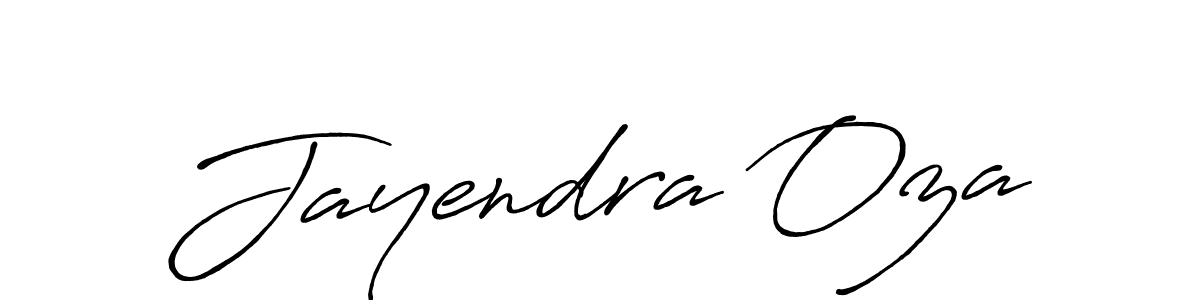 Make a beautiful signature design for name Jayendra Oza. With this signature (Antro_Vectra_Bolder) style, you can create a handwritten signature for free. Jayendra Oza signature style 7 images and pictures png