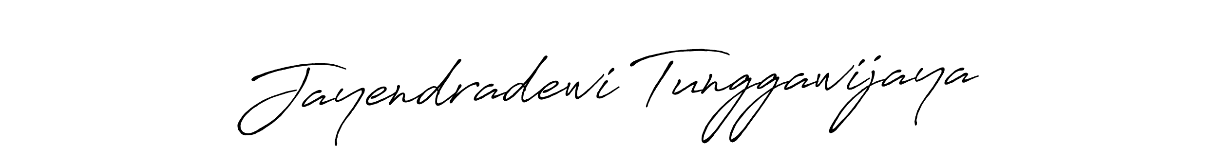 Design your own signature with our free online signature maker. With this signature software, you can create a handwritten (Antro_Vectra_Bolder) signature for name Jayendradewi Tunggawijaya. Jayendradewi Tunggawijaya signature style 7 images and pictures png
