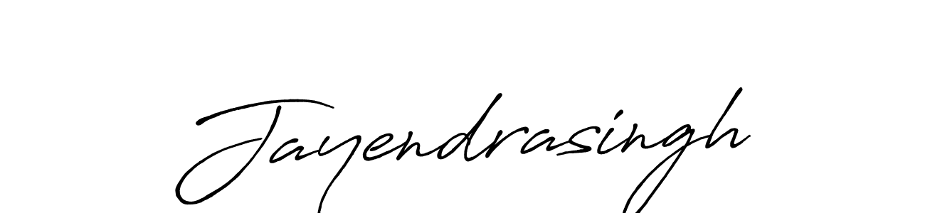 Make a beautiful signature design for name Jayendrasingh. With this signature (Antro_Vectra_Bolder) style, you can create a handwritten signature for free. Jayendrasingh signature style 7 images and pictures png