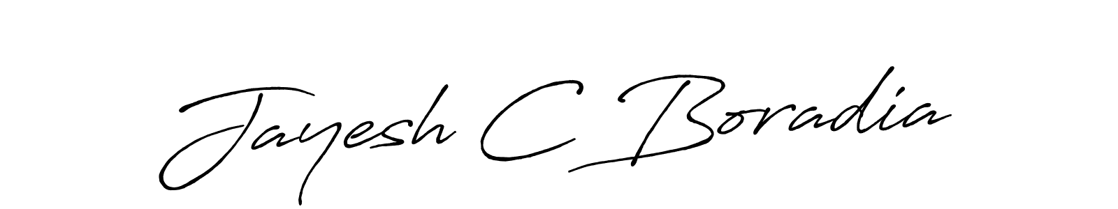 The best way (Antro_Vectra_Bolder) to make a short signature is to pick only two or three words in your name. The name Jayesh C Boradia include a total of six letters. For converting this name. Jayesh C Boradia signature style 7 images and pictures png