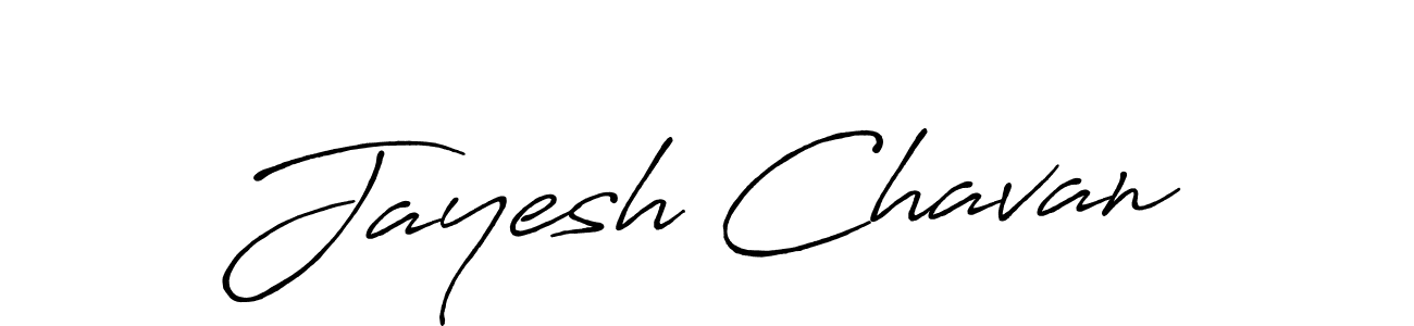 Jayesh Chavan stylish signature style. Best Handwritten Sign (Antro_Vectra_Bolder) for my name. Handwritten Signature Collection Ideas for my name Jayesh Chavan. Jayesh Chavan signature style 7 images and pictures png
