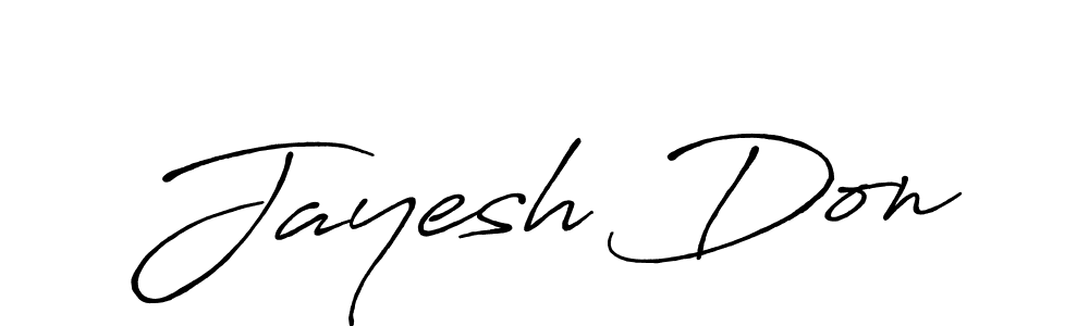 This is the best signature style for the Jayesh Don name. Also you like these signature font (Antro_Vectra_Bolder). Mix name signature. Jayesh Don signature style 7 images and pictures png