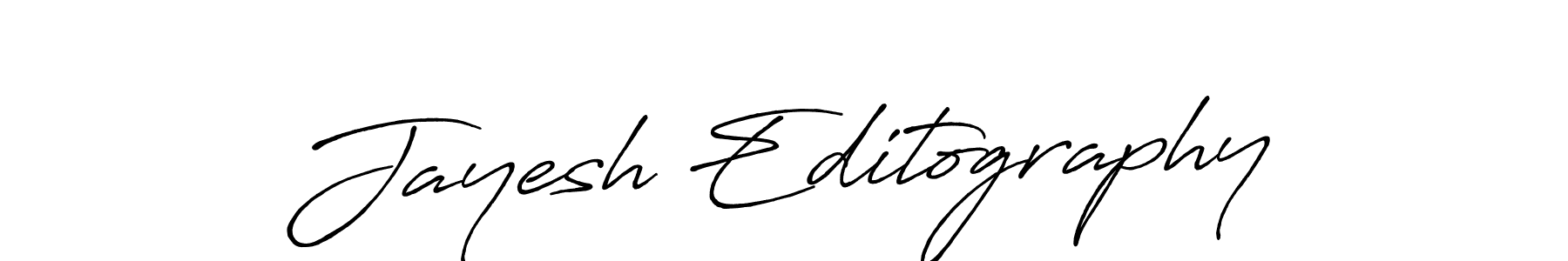 How to make Jayesh Editography signature? Antro_Vectra_Bolder is a professional autograph style. Create handwritten signature for Jayesh Editography name. Jayesh Editography signature style 7 images and pictures png