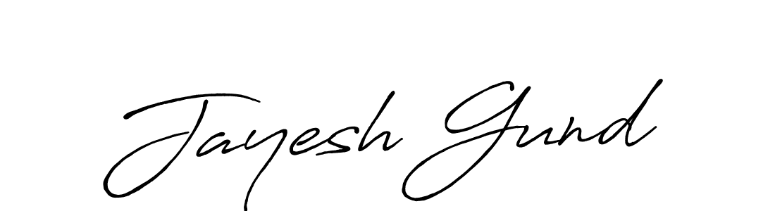 How to make Jayesh Gund signature? Antro_Vectra_Bolder is a professional autograph style. Create handwritten signature for Jayesh Gund name. Jayesh Gund signature style 7 images and pictures png