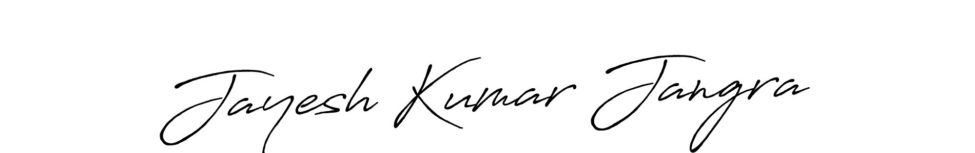 Create a beautiful signature design for name Jayesh Kumar Jangra. With this signature (Antro_Vectra_Bolder) fonts, you can make a handwritten signature for free. Jayesh Kumar Jangra signature style 7 images and pictures png