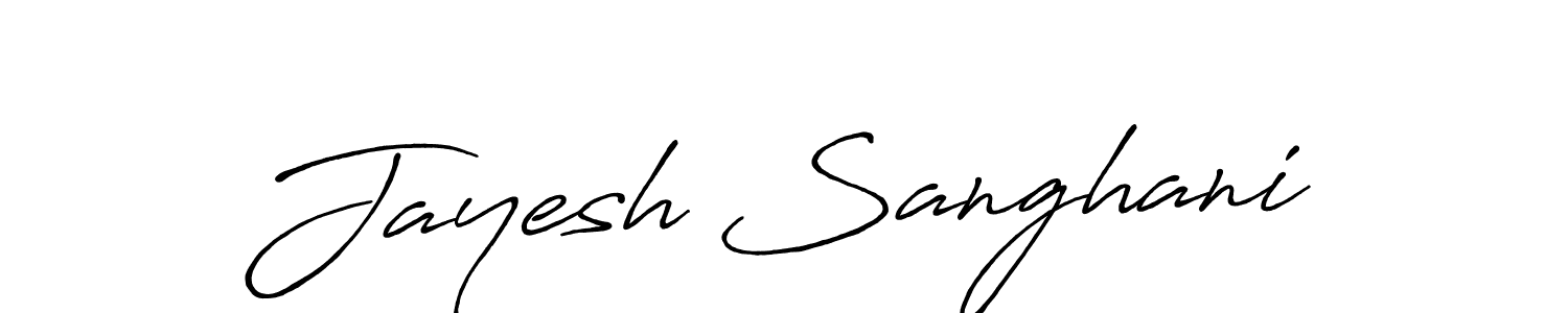 Also we have Jayesh Sanghani name is the best signature style. Create professional handwritten signature collection using Antro_Vectra_Bolder autograph style. Jayesh Sanghani signature style 7 images and pictures png