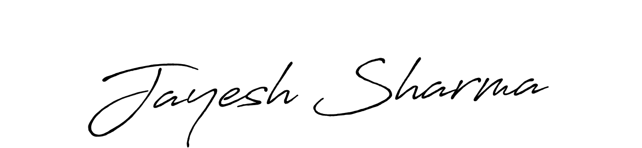 Jayesh Sharma stylish signature style. Best Handwritten Sign (Antro_Vectra_Bolder) for my name. Handwritten Signature Collection Ideas for my name Jayesh Sharma. Jayesh Sharma signature style 7 images and pictures png