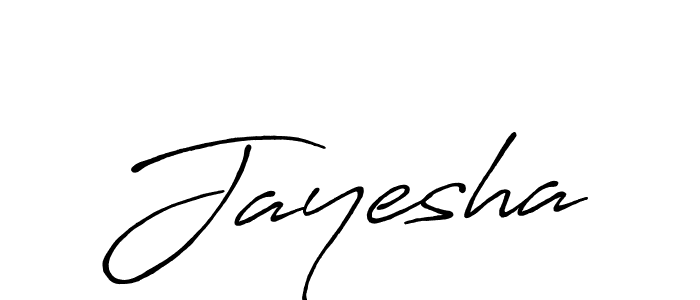 Jayesha stylish signature style. Best Handwritten Sign (Antro_Vectra_Bolder) for my name. Handwritten Signature Collection Ideas for my name Jayesha. Jayesha signature style 7 images and pictures png