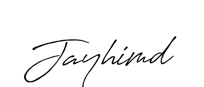 Make a beautiful signature design for name Jayhimd. With this signature (Antro_Vectra_Bolder) style, you can create a handwritten signature for free. Jayhimd signature style 7 images and pictures png